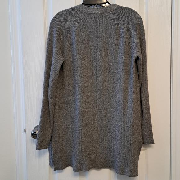 Cyrus Open Cardigan Grey Women's Medium Knit Sweater - Picture 10 of 11